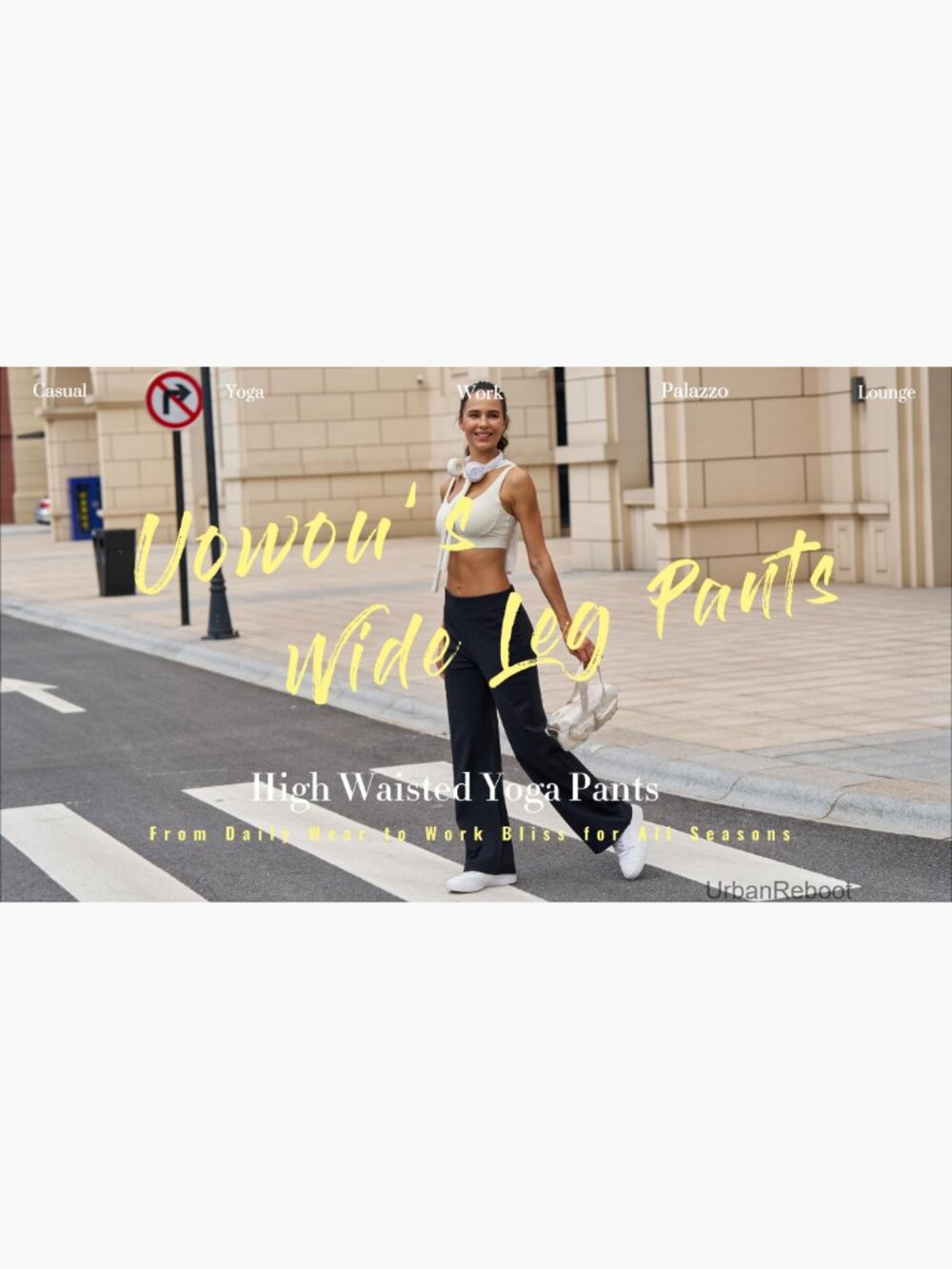 High Waisted Wide Leg Yoga Pants with Pockets Palazzo Lounge Sweatpants - Picture 7 of 7
